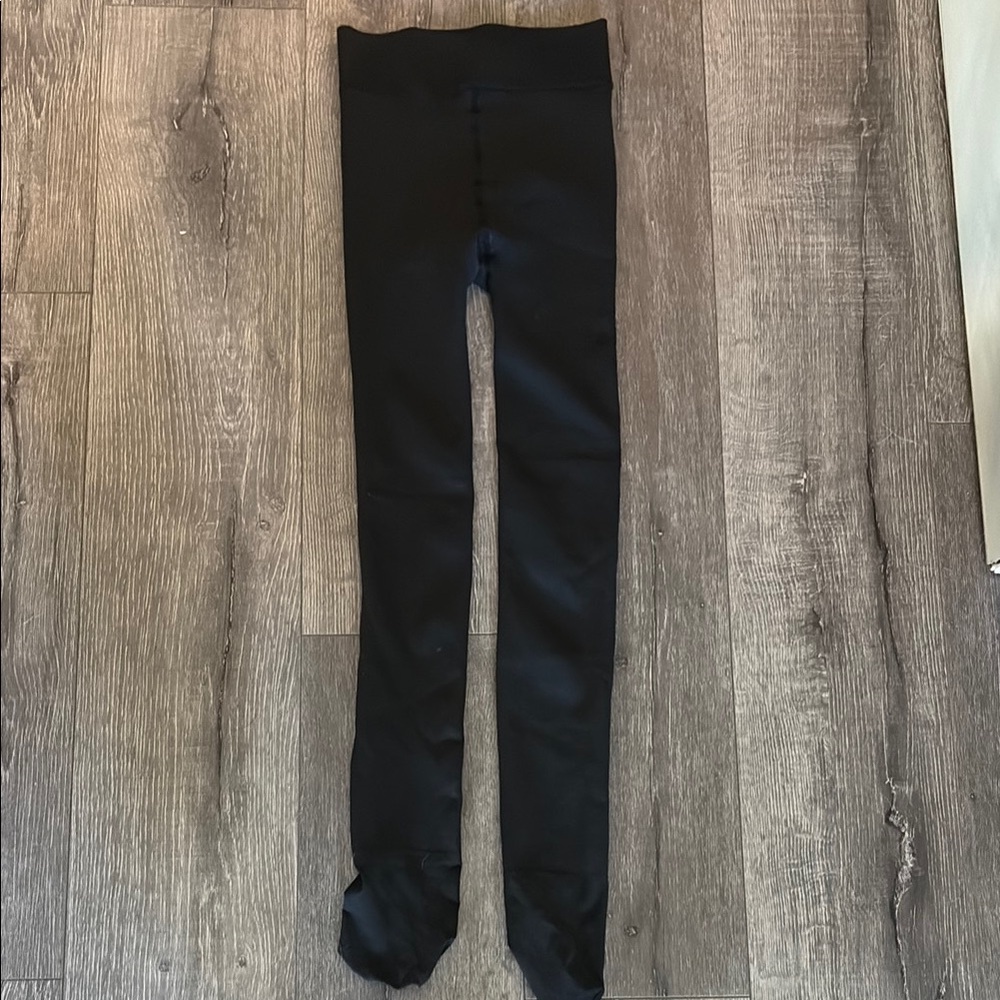 Black Fleece Lined Tights, Small